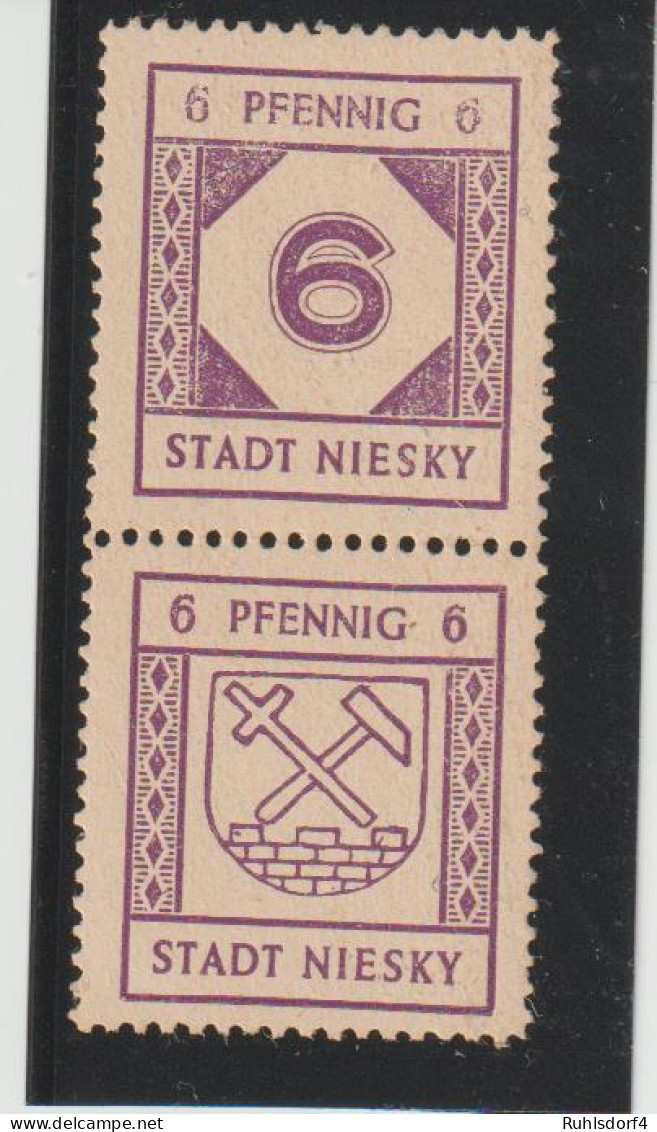 Niesky, Zusammendruck SZd 7,  ** (MNH)  - Ungebraucht