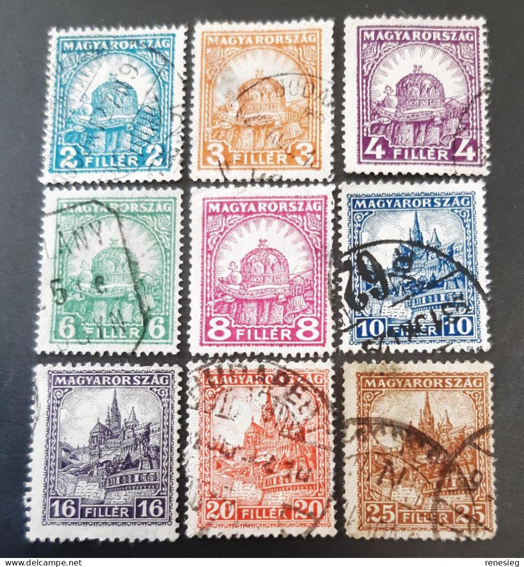 1928 Magyarorszag Yvert 407 - 413 - Used Stamps