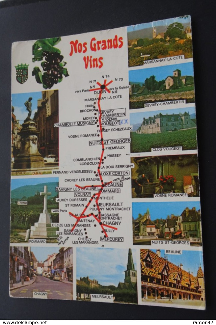 Nos Grands Vins - En Bourgogne - Colletion R. Moisy, Villefranche-s/Saône - Maps