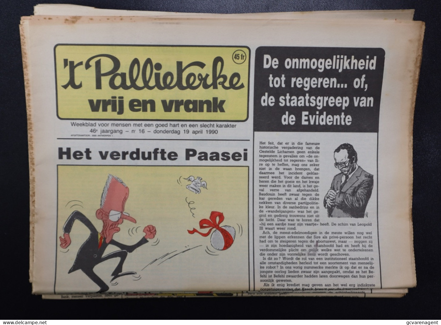 WEEKBLAD 'T PALLIETERKE  46e JAARGANG - Nr 16     19 APRIL      1990 - Humour