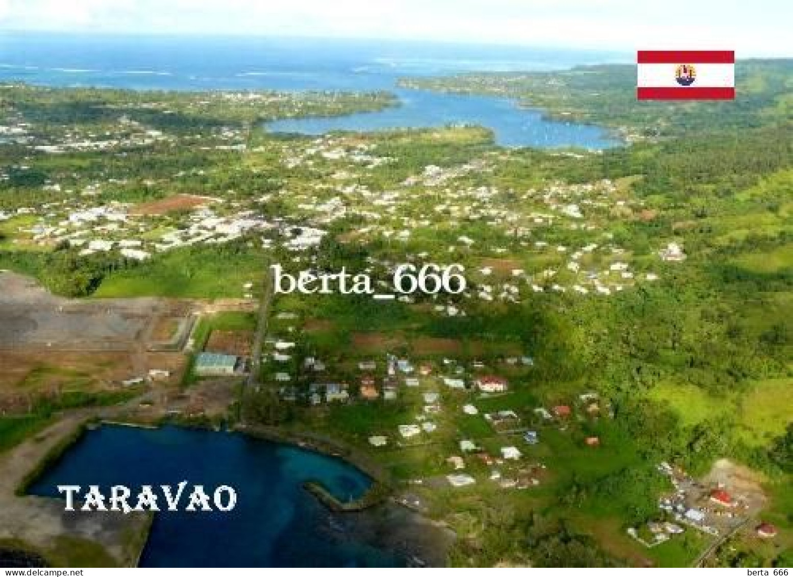 French Polynesia Taravao Aerial View New Postcard - Frans-Polynesië