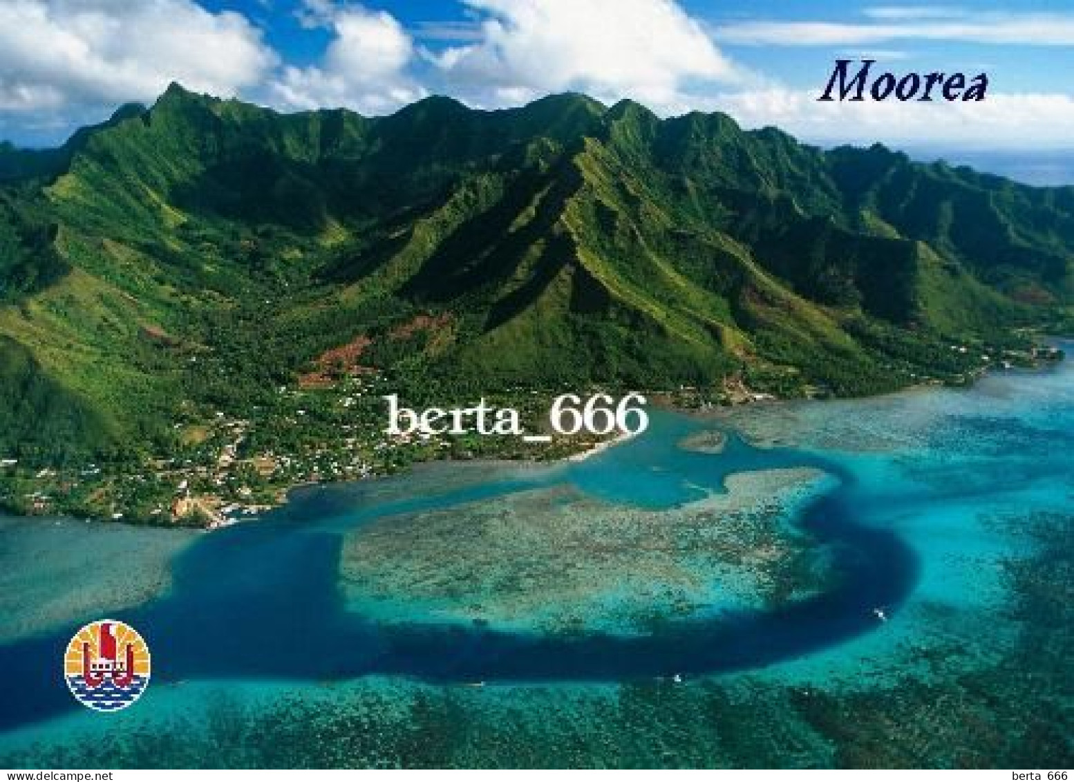 French Polynesia Moorea Aerial View New Postcard - Frans-Polynesië