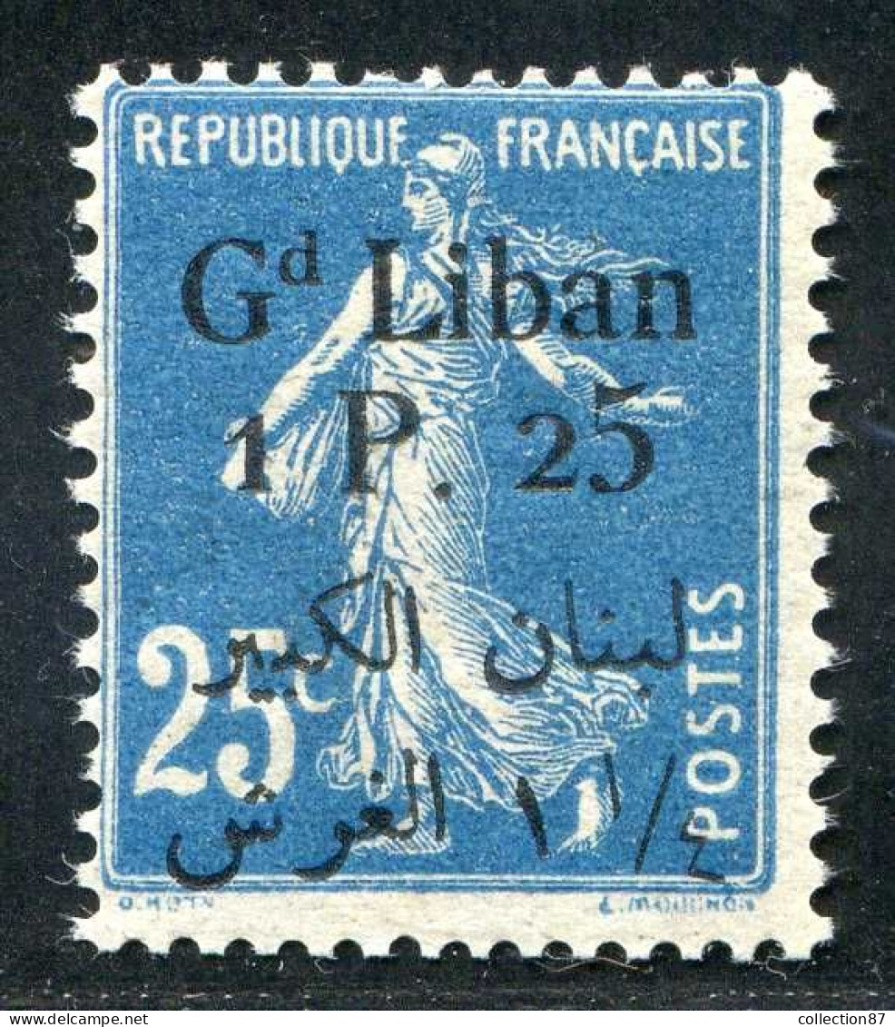 REF 089 > GRAND LIBAN < N° 27 * * < Neuf Luxe Dos Visible - MNH * * - Neufs