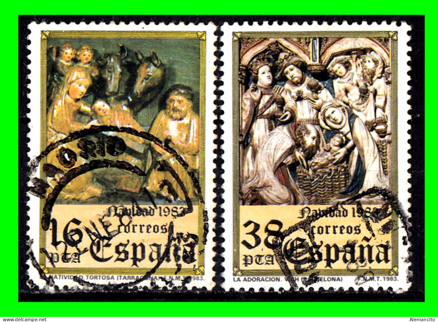 ESPAÑA.-  SELLOS AÑOS 1983.- NAVIDAD-. SERIE.- - Oblitérés