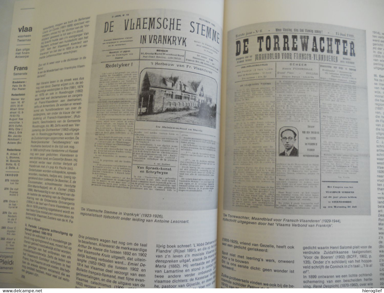 FRANS-VLAANDEREN - Themanr 190 Tijdschrift VLAANDEREN 1982 Culturele Betekenis Taal Colijn Van Rijssele Westhoek - Historia