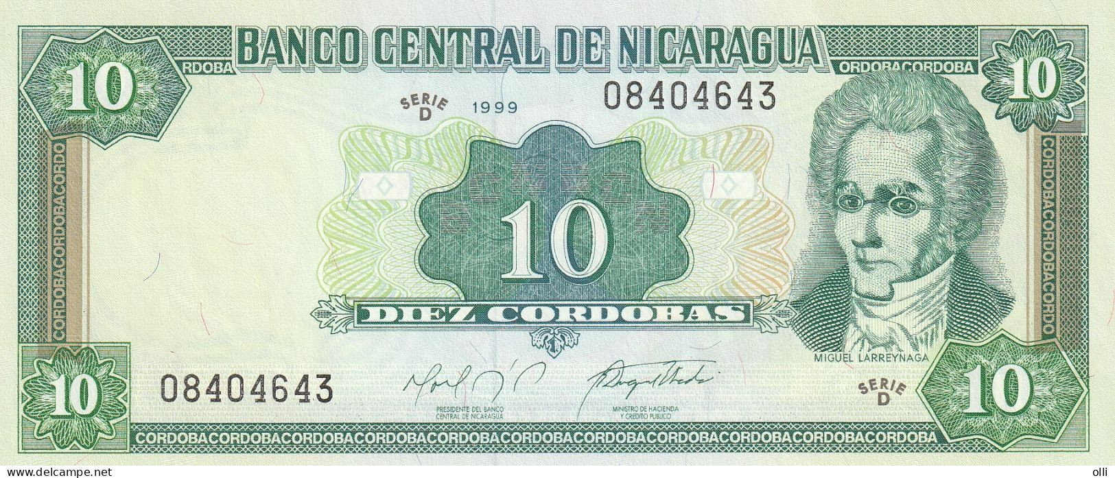 Nicaragua, 10 Cordobas 1999  P-188 UNC - Nicaragua