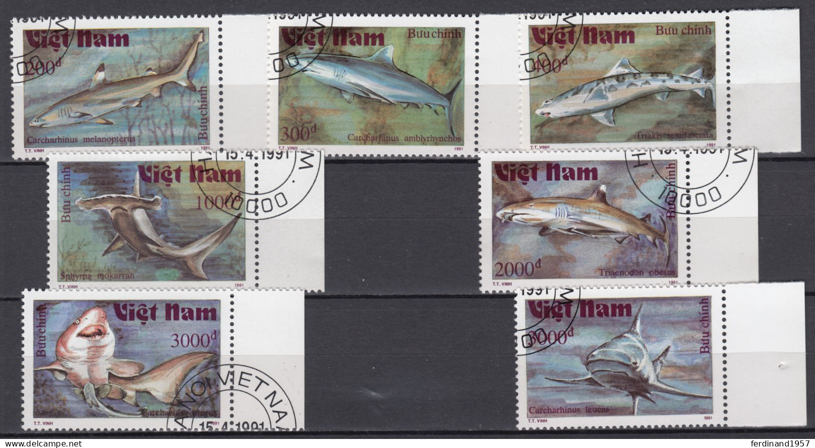 Vietnam 1991 Mi.2309-2315 Gestempelte Gebrauchte Satz USED - Vietnam