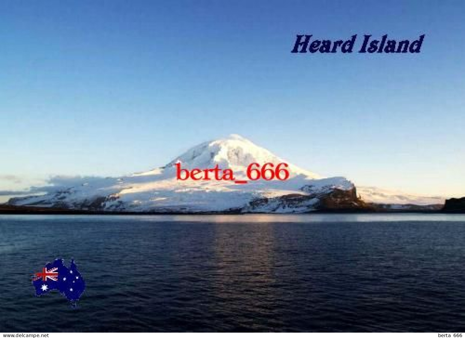 Australia Antarctica Heard Island View UNESCO New Postcard - Other & Unclassified