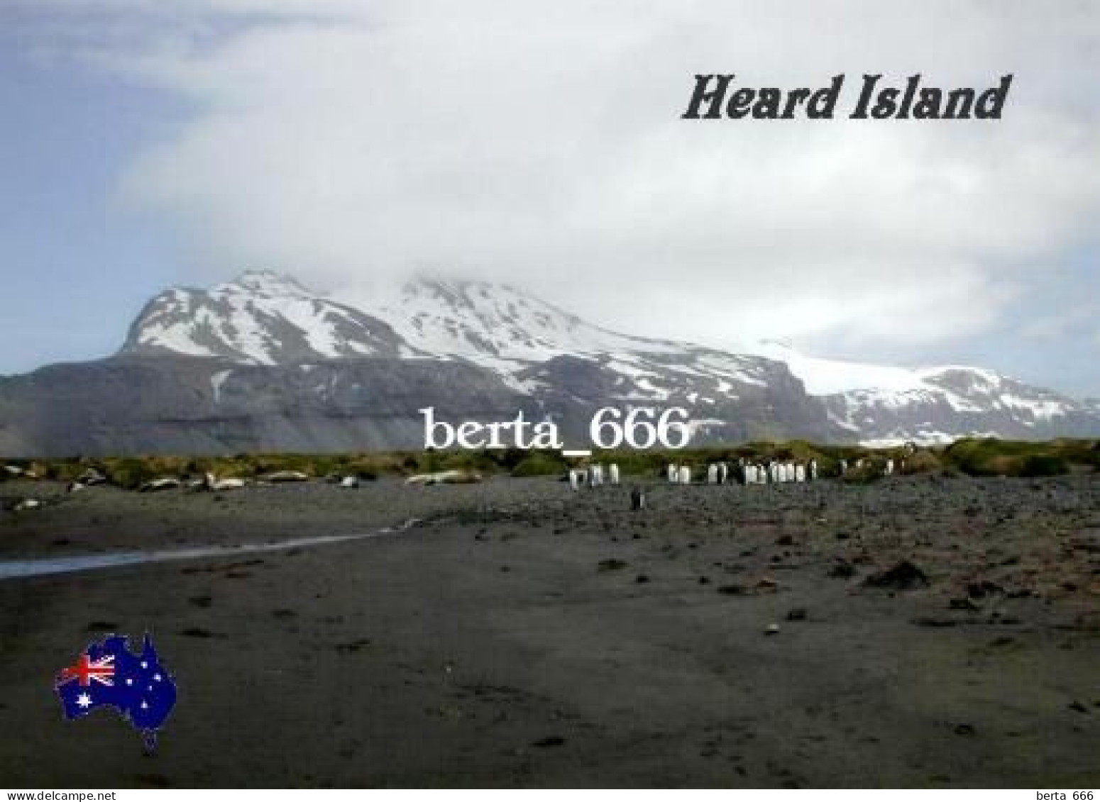 Australia Antarctica Heard Island View UNESCO New Postcard - Other & Unclassified