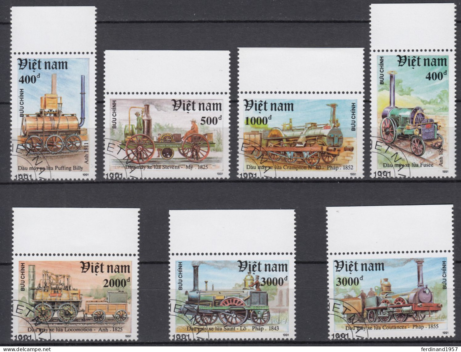 Vietnam 1991 Mi.2323-2329 Gestempelte Gebrauchte Satz USED - Vietnam