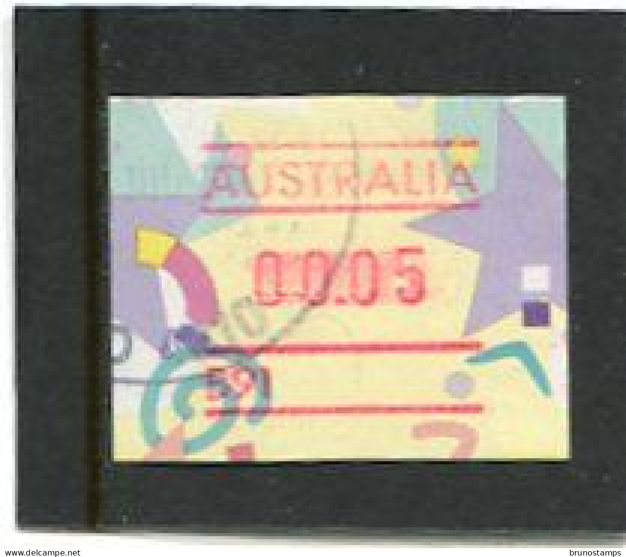 AUSTRALIA - 1996  5c  FRAMA  FESTIVE  NO POSTCODE  B91  FINE USED - Vignette [ATM]