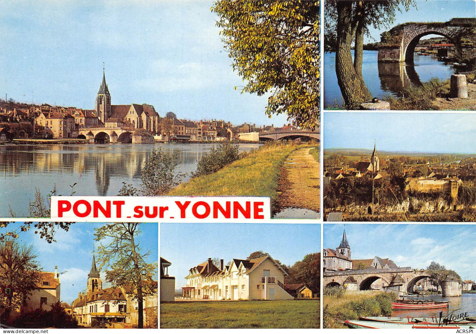 89 PONT SUR YONNE Multivue Carte Vierge Non Circulé éd Valoire (Scans R/V) N° 49bis \MO7049 - Pont Sur Yonne