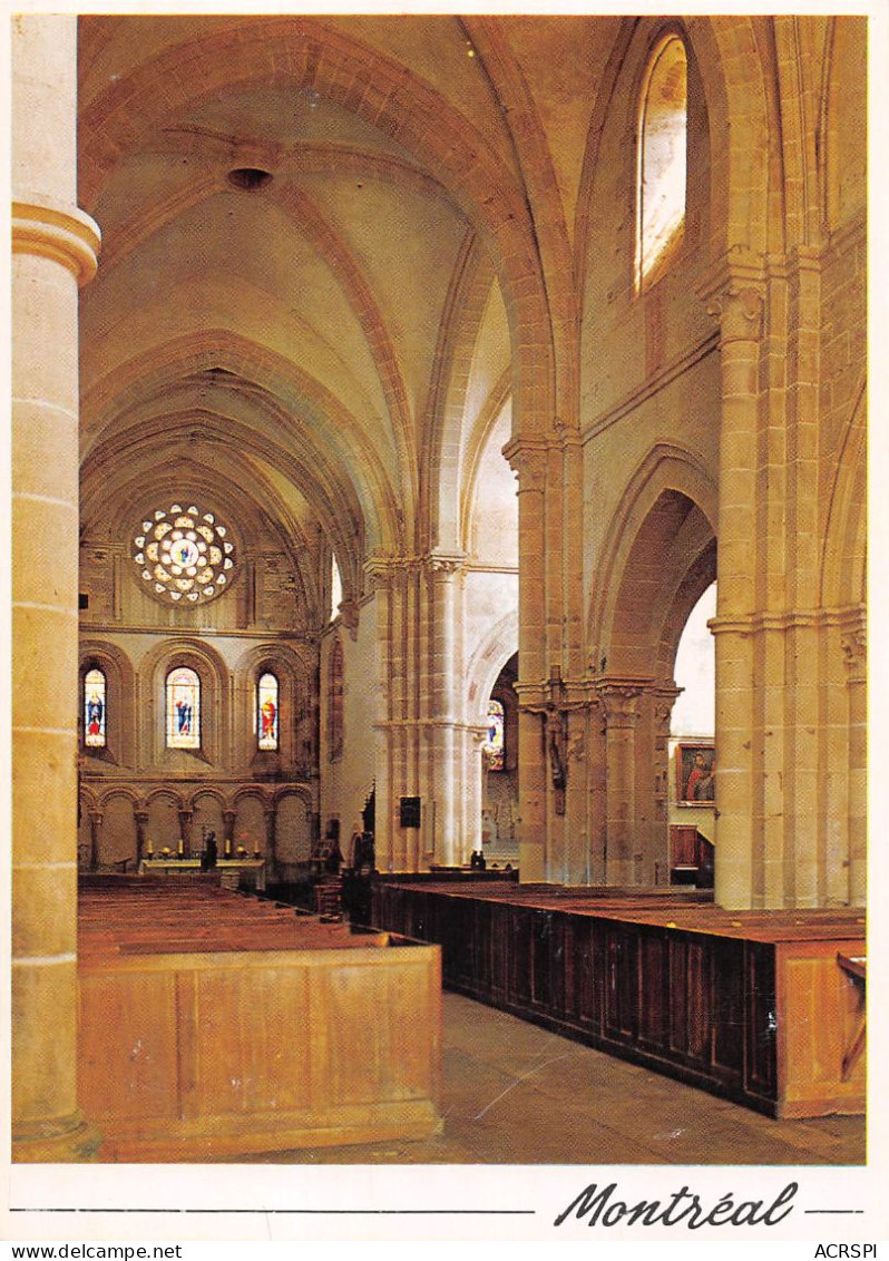 89 MONTREAL Intérieur De L'église Carte Vierge  édition Nivernaises (Scans R/V) N° 49 \MO7050 - Montreal