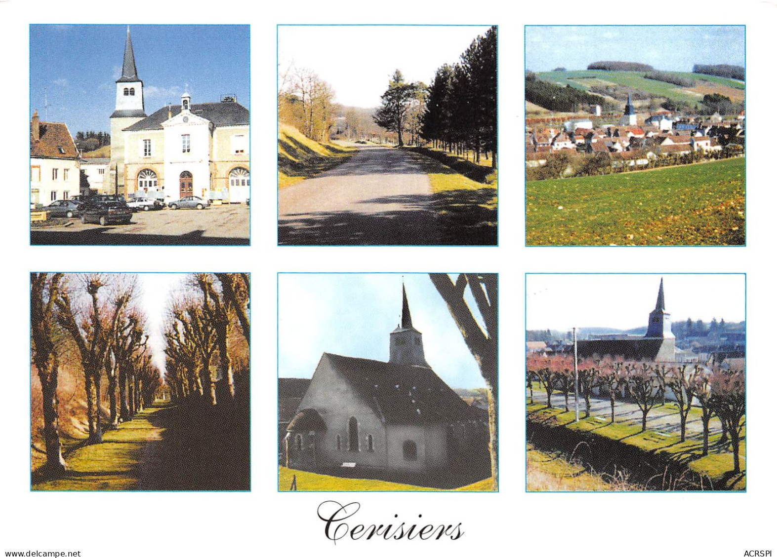 89 CERISIERS Divers Vues Du Village  Carte Vierge édition Milaberto (Scans R/V) N° 84 \MO7049 - Cerisiers