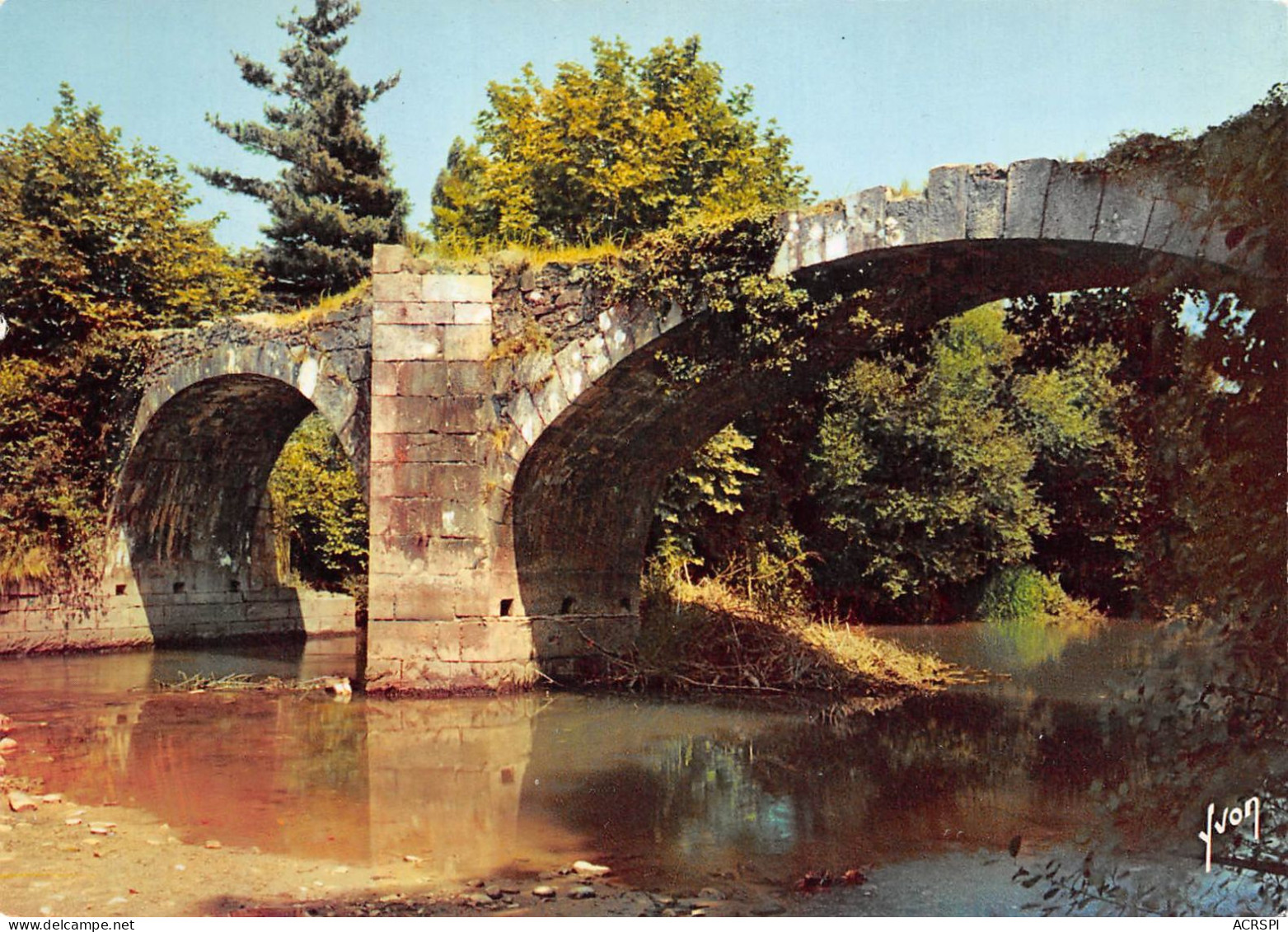 64  ASCAIN Pont Romain  Sur La Nivelle  Carte Vierge Non Circulé éditions Yvon (Scans R/V) N° 75 \MO7063 - Ascain