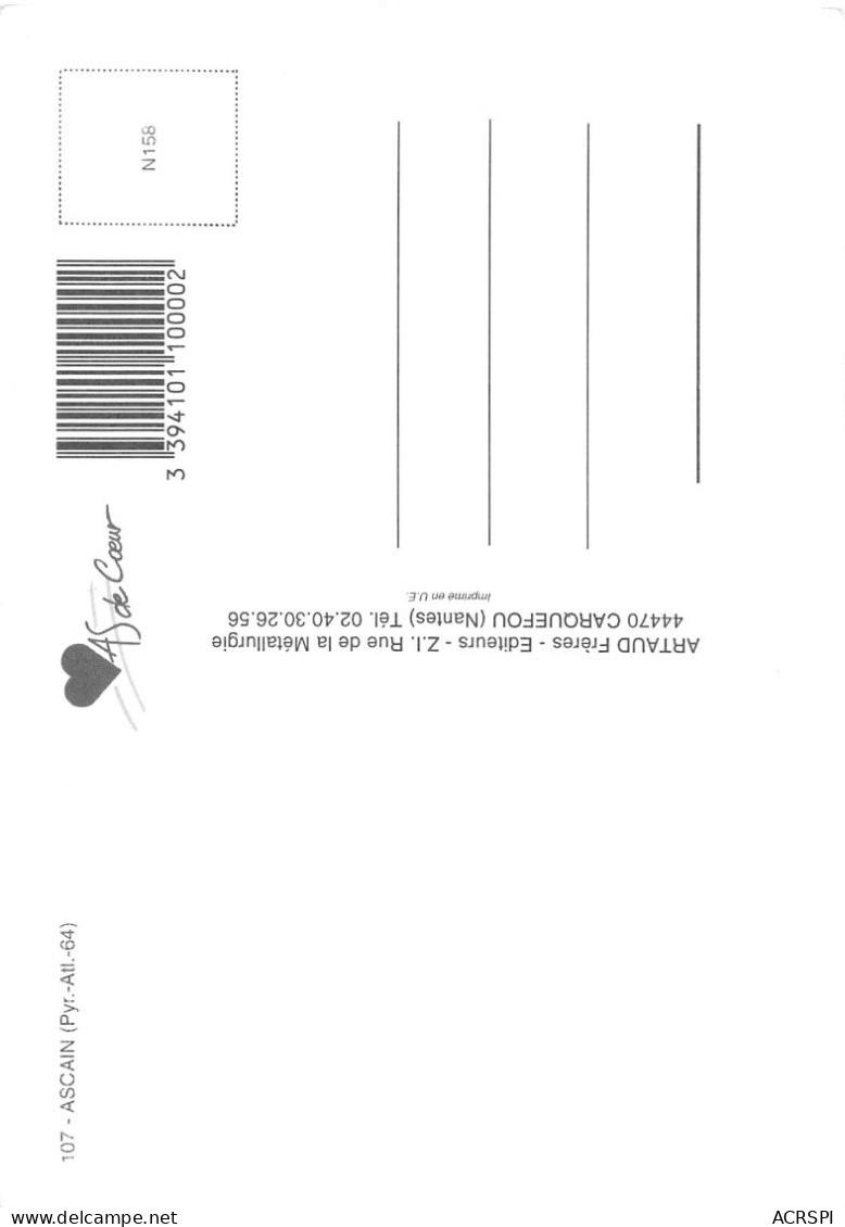 64  ASCAIN Multivue  Carte Vierge Non Circulé éditions Thouand (Scans R/V) N° 69 \MO7063 - Ascain