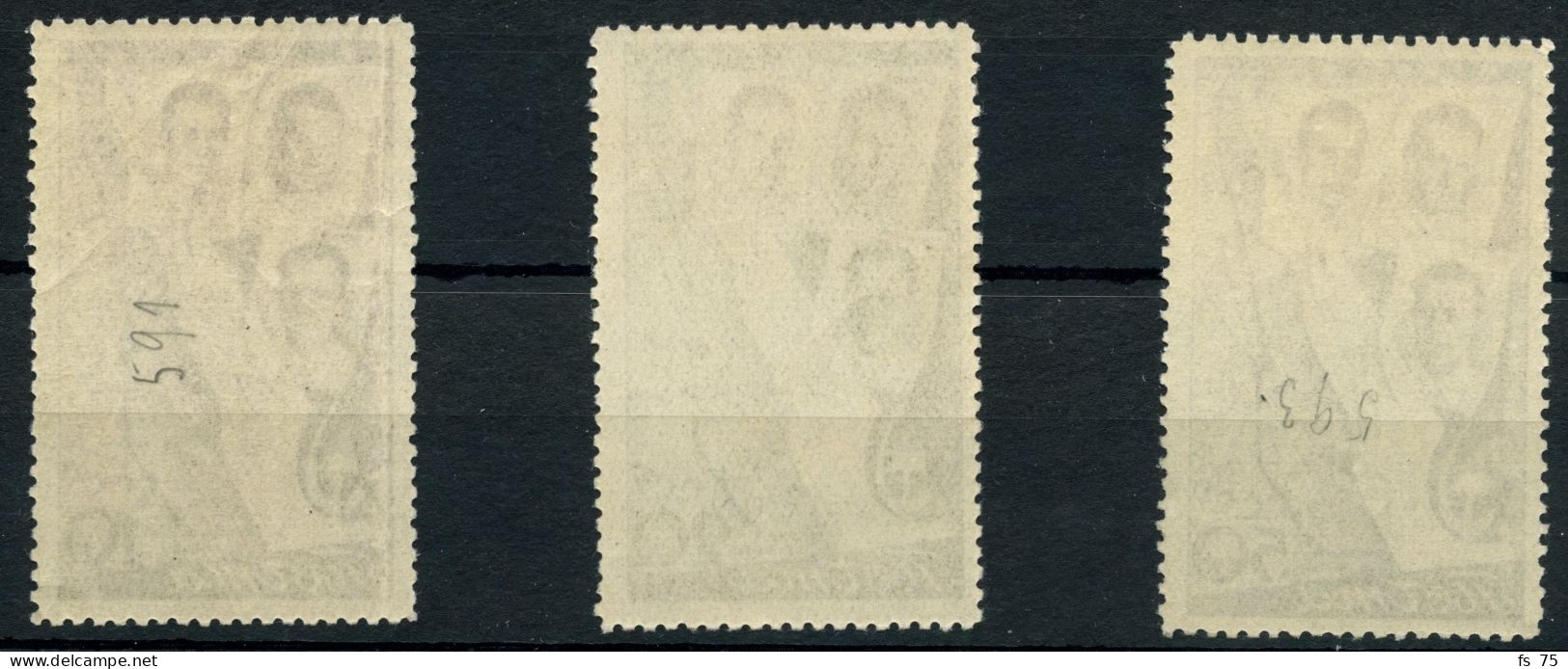 RUSSIE - YVERT 632 / 634 - SANS CHARNIERE - Ungebraucht