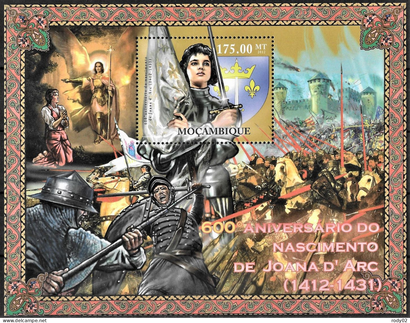 MOZAMBIQUE - JEANNE D'ARC - N° 4567 A 4572 ET BF 531 - NEUF** MNH - Sonstige & Ohne Zuordnung