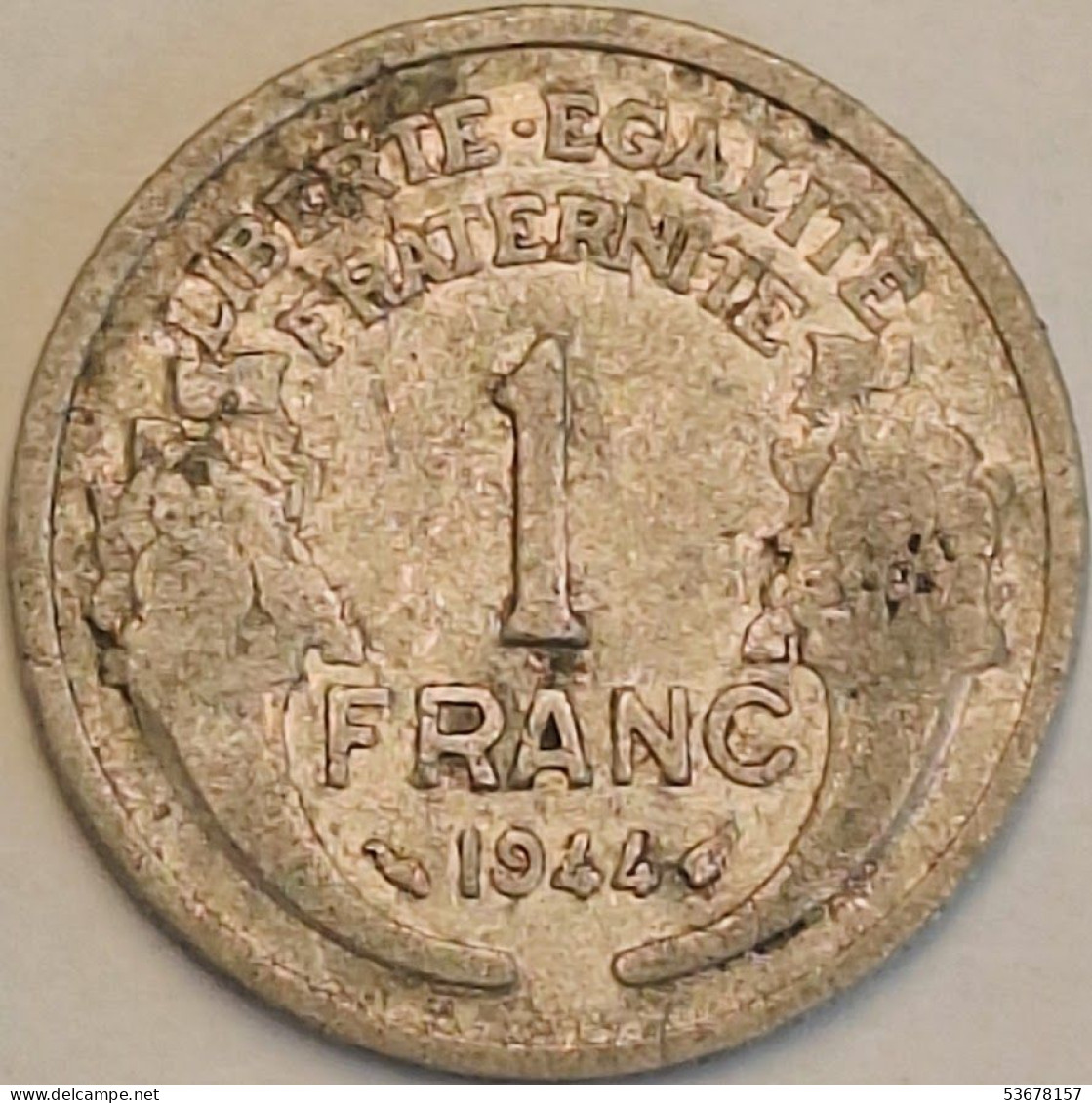 France - Franc 1944, KM# 885a.1 (#4081) - 1 Franc
