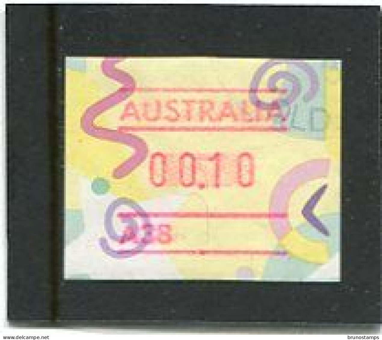 AUSTRALIA - 1996  10c  FRAMA  FESTIVE  NO POSTCODE  A38  FINE USED - Vignette [ATM]