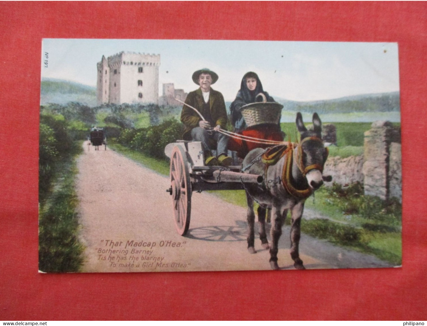 Vintage Irish Postcard 'That Madcap O'Hea' Jaunting Car,    Ref 6370 - Other & Unclassified