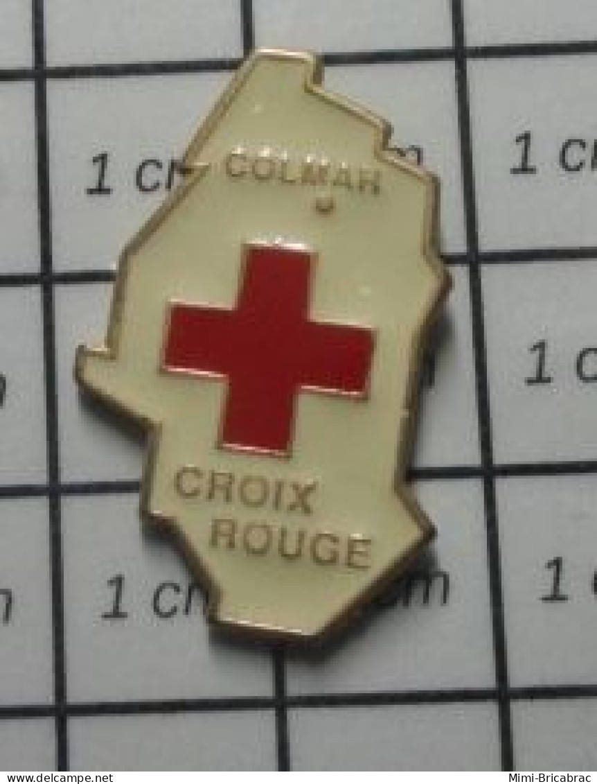 613c  Pin's Pins / Beau Et Rare / MEDICAL / CROIX ROUGE COLMAR Et Ses Colmarins - Geneeskunde