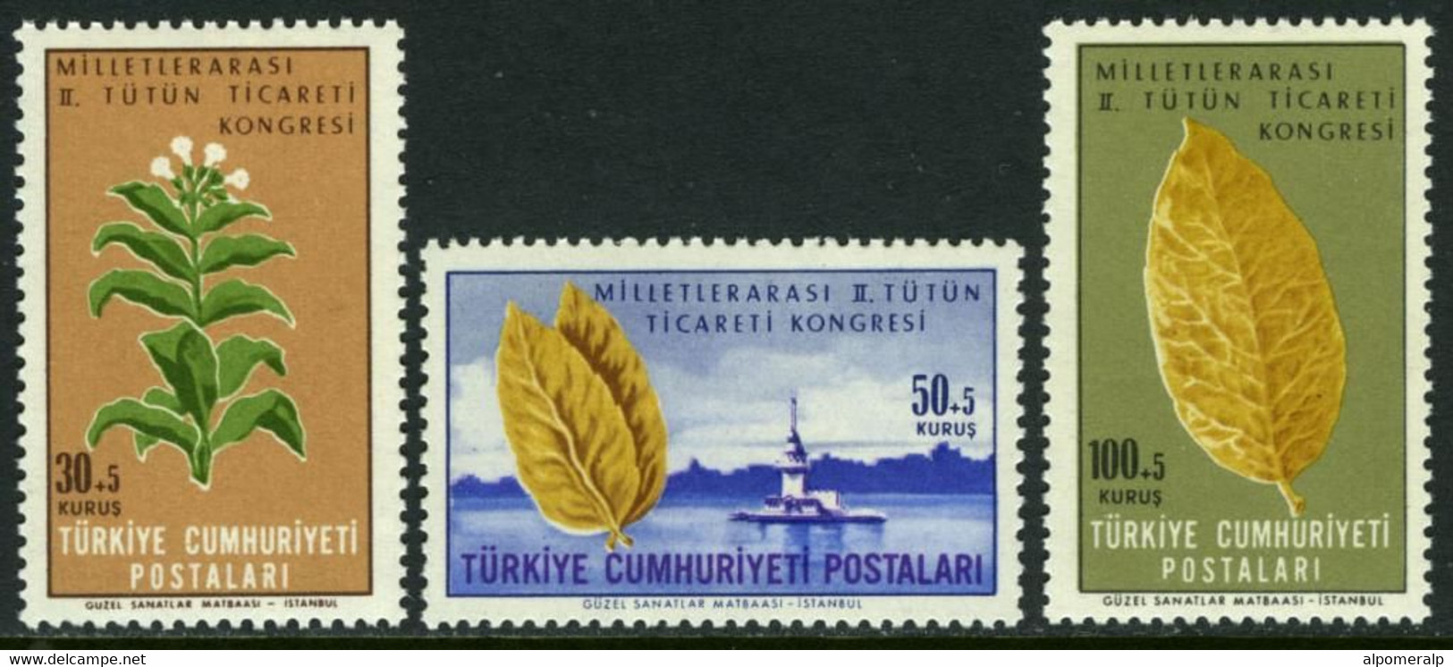 Türkiye 1965 Mi 1958-1960 MNH Tobacco Trade Congress - Nuevos