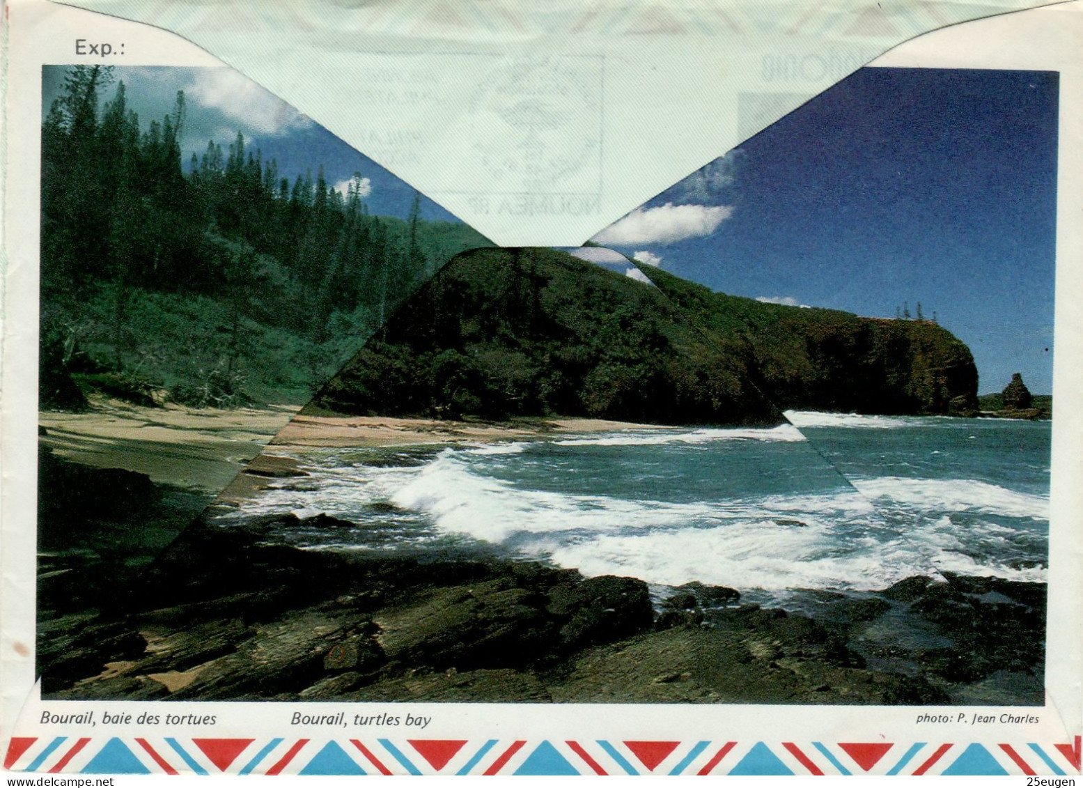 NEW CALEDONIA 1985 AIRMAIL LETTER SENT FROM NOUMEA TO TOULON - Storia Postale