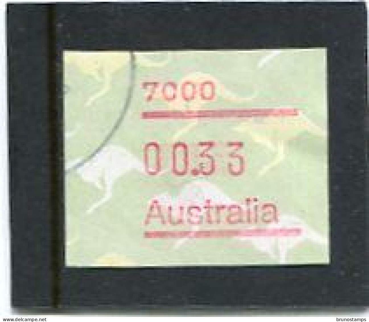 AUSTRALIA - 1985  33c  FRAMA  KANGAROO  POSTCODE 7000 (HOBART)  FINE USED - Vignette [ATM]