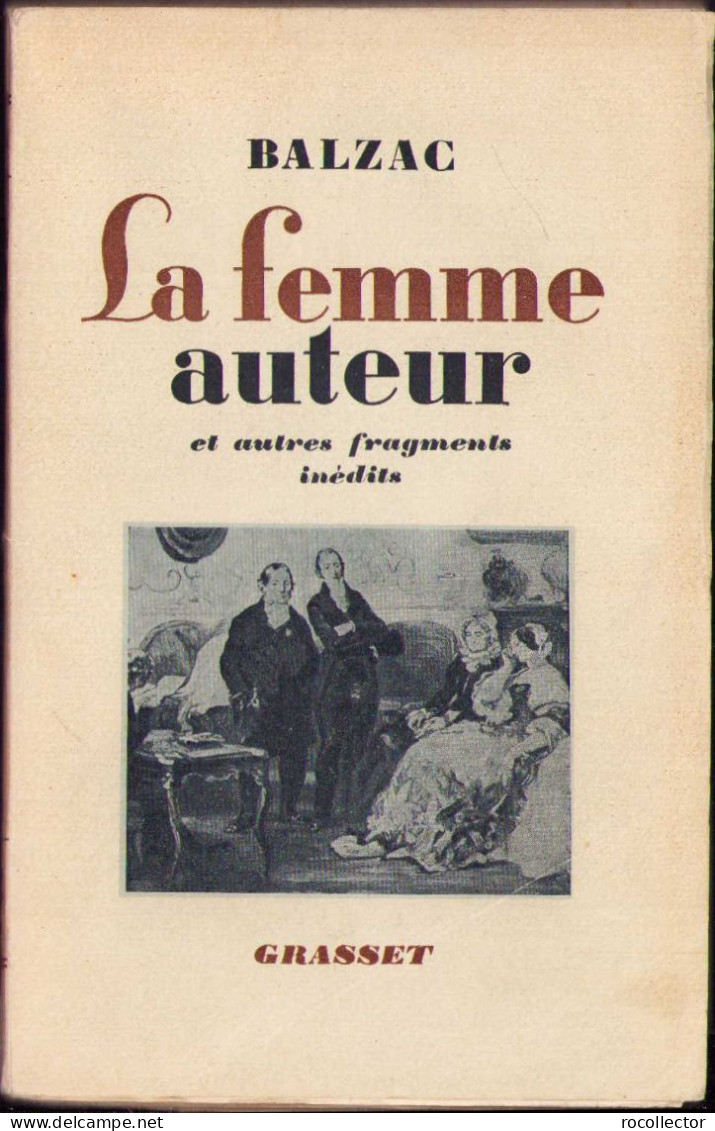 La Femme Auteur Par Balzac 1950 C657 - Old Books