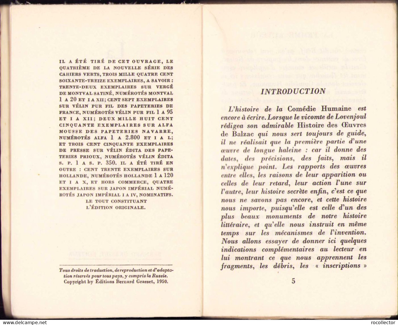 La Femme Auteur Par Balzac 1950 C657 - Libri Vecchi E Da Collezione