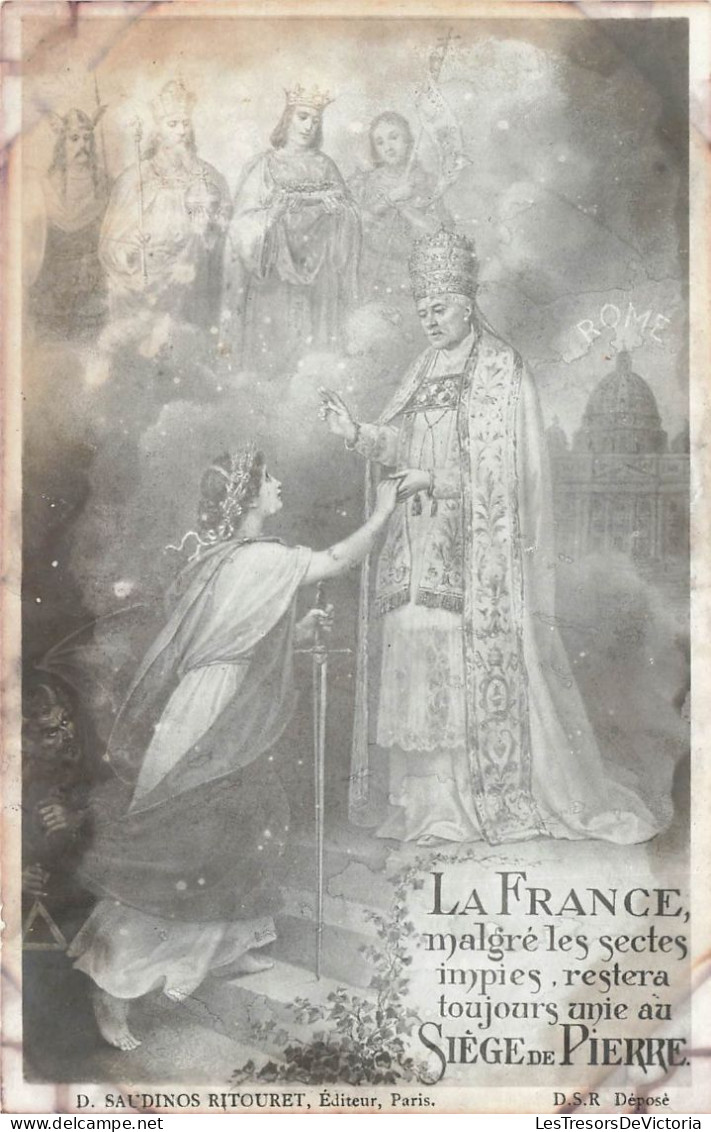 ITALIE - Rome - La France Malgré Les Sectes Impies Restera Toujours Unie Au Siècle De Pierre - Carte Postale Ancienne - Other Monuments & Buildings