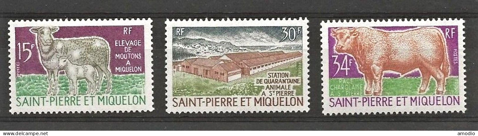 Saint Pierre Et Miquelon YT 407/409, 496, 499, 532A, 571 N** MNH - Neufs