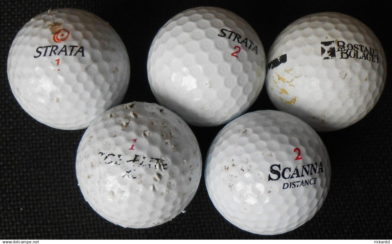 3 Pcs Used Golfballs - Other & Unclassified