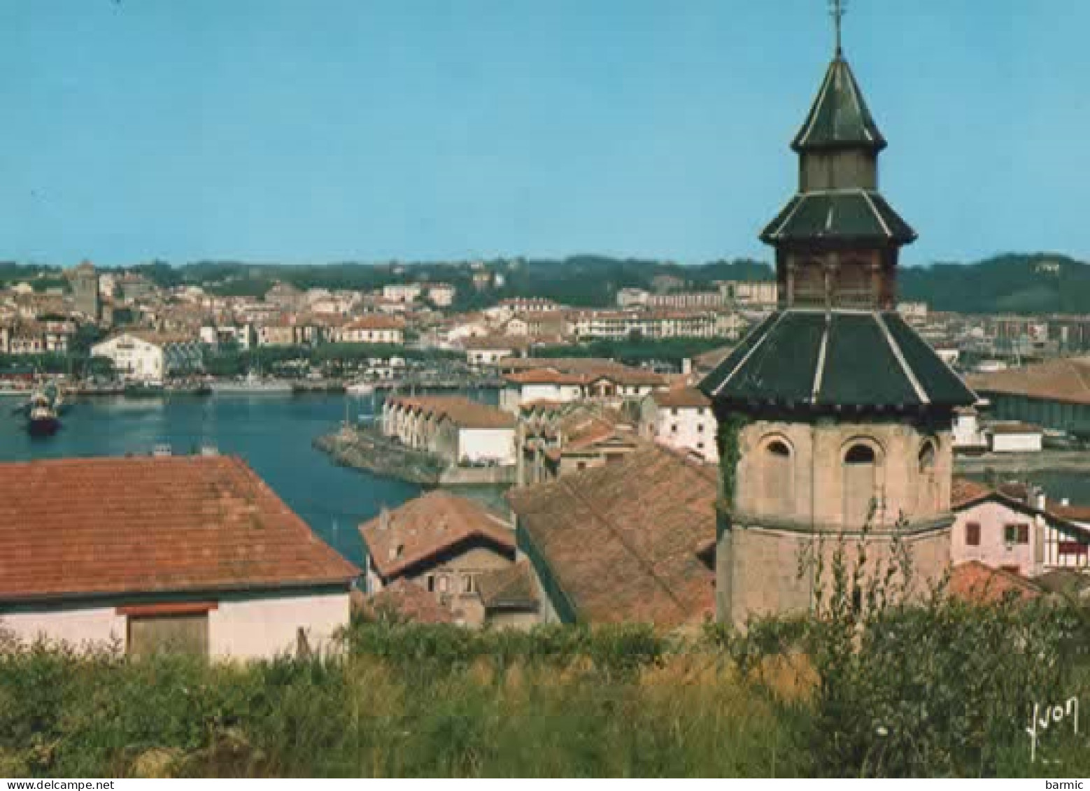 CIBOURE, VUE SUR LE PORT ET LA VILLE COULEUR REF 15265 - Ciboure