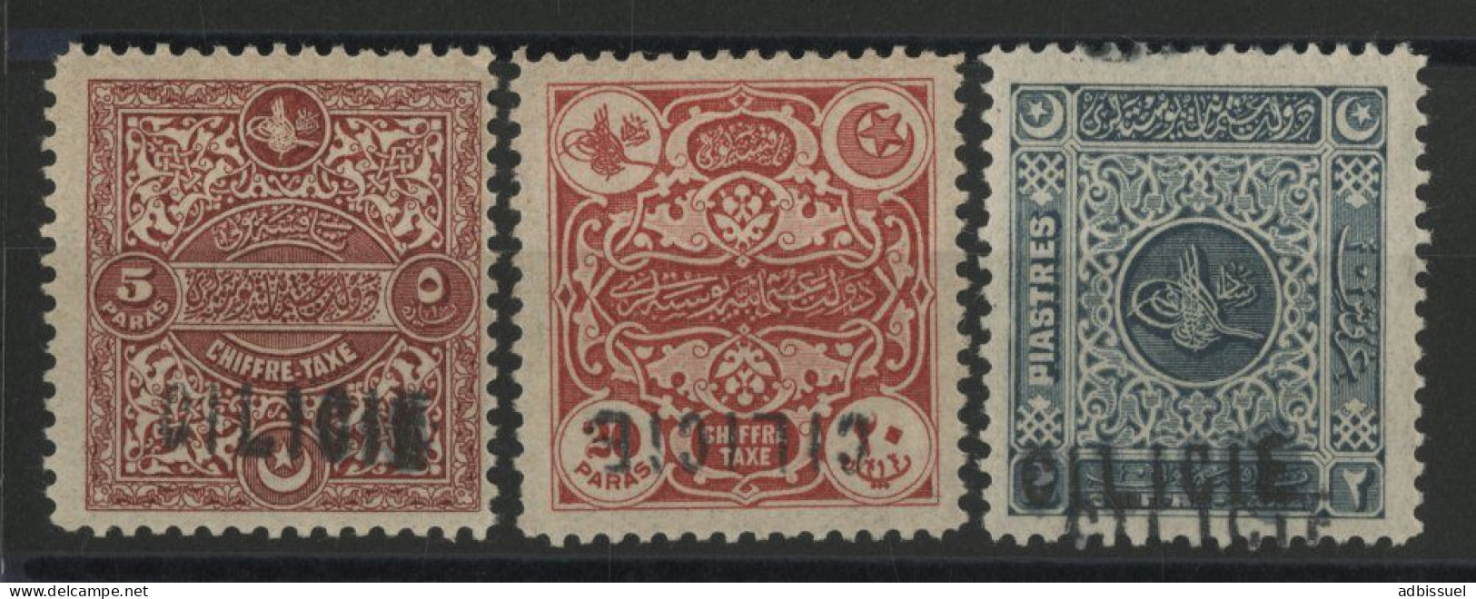 COLONIES CICILIE Timbres-Taxe N° 5 + 6 + 8 (2 Variétés) Cote 107 € Neufs * (MH) Voir Description - Nuevos