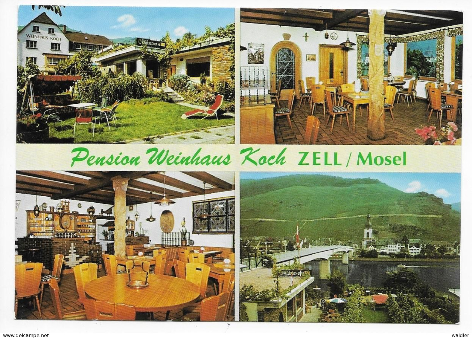 5583  ZELL / MOSEL  --  WEINGUT KOCH  WERBEKARTE - Zell