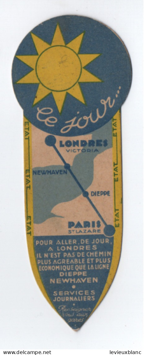 Marque-page Ancien /Pour Aller Le Jour...à Londres /Pour Aller La Nuit... à Londres /Vers 1945-1955           MPN97 - Marcapáginas