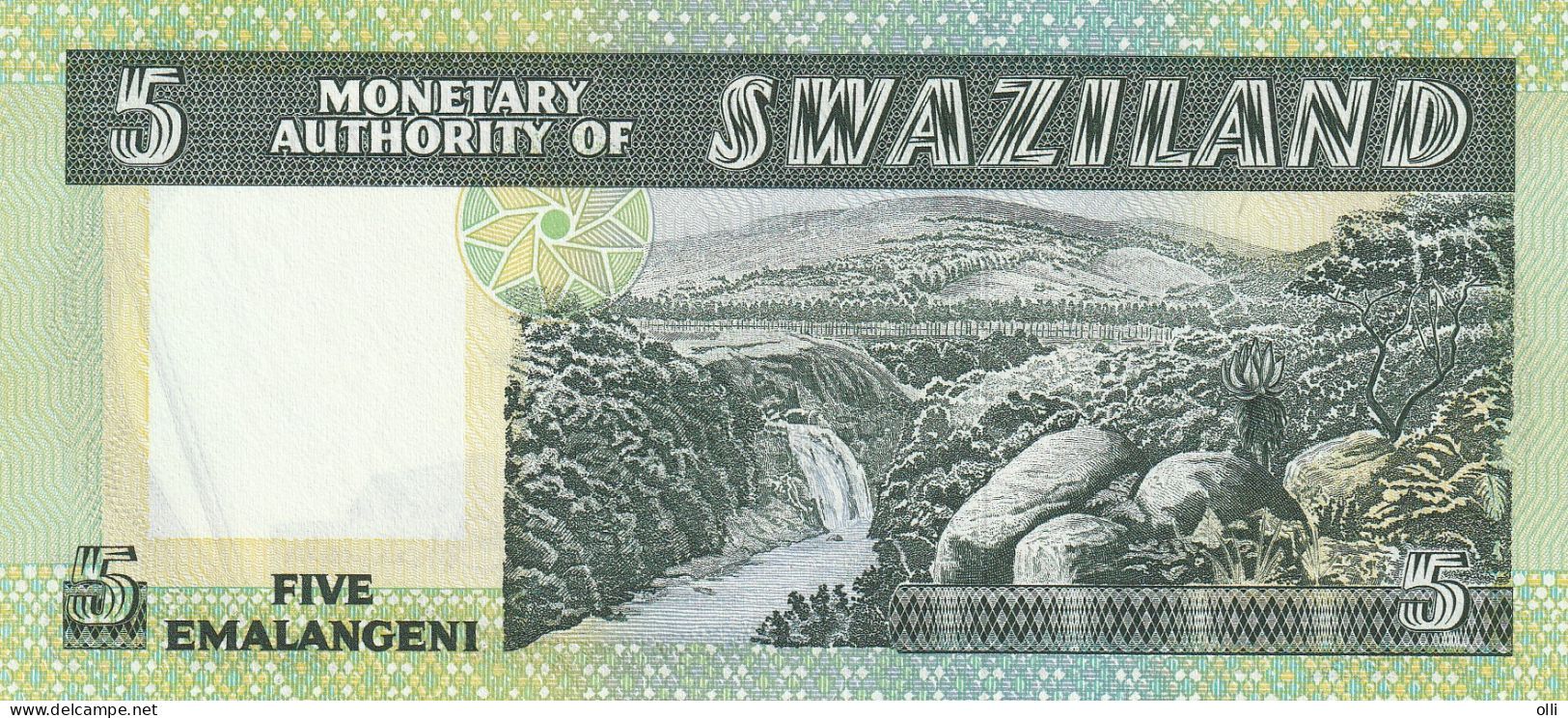 SWAZILAND 5 EMALANGENI 1974  P-3a  UNC - Swaziland