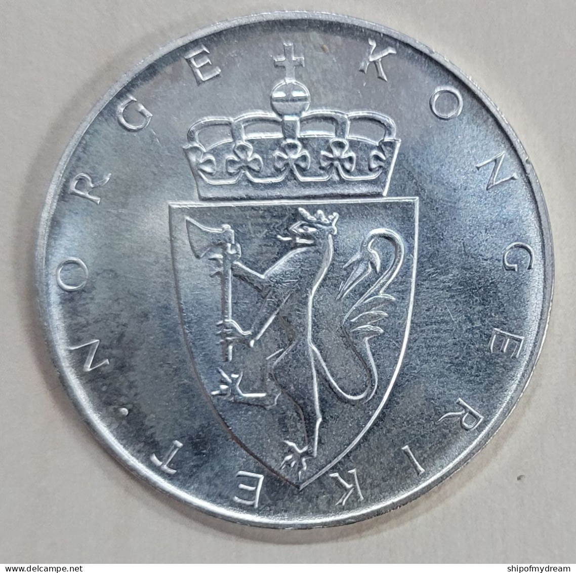 Norway Silver 10 Kroner 1964. KM-413. Constitution Sesquicentennial. UNC - Noorwegen