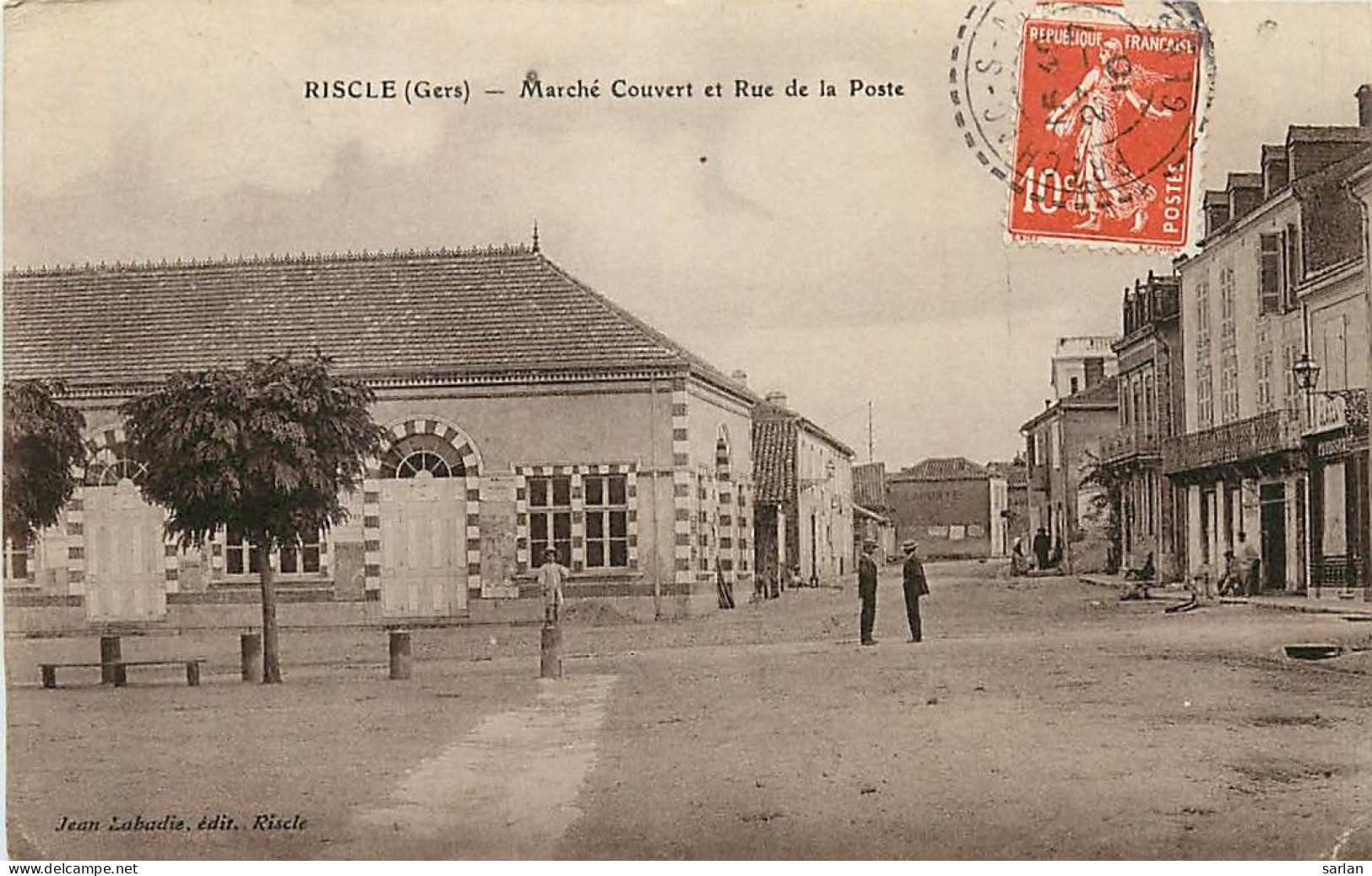 32 , RISCLE Marché Couvert Et Rue De La Poste , *  471 44 - Riscle