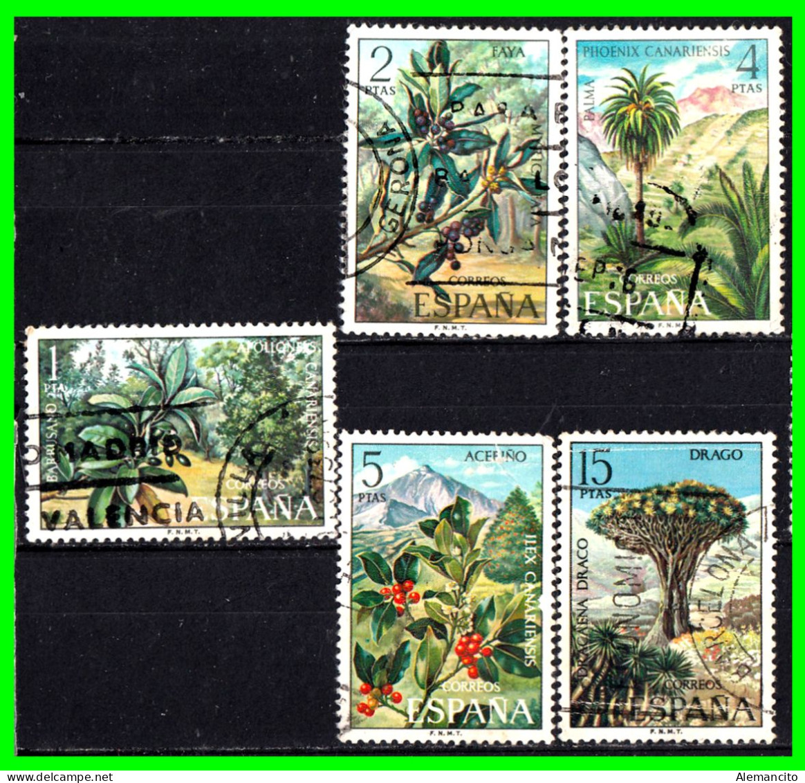 ESPAÑA.-  SELLOS AÑOS 1973.- FLORA -. SERIE.- - Used Stamps