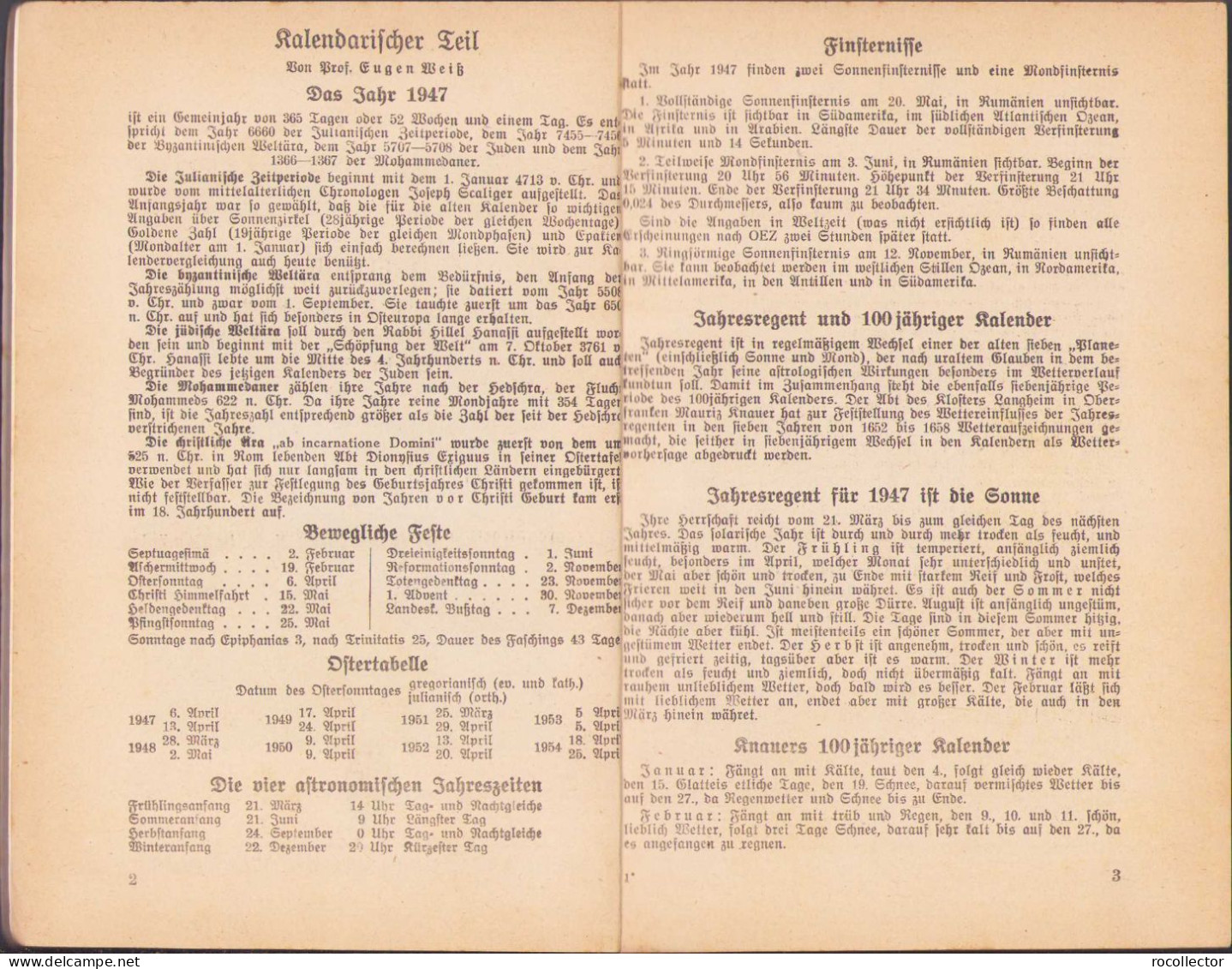 Christlicher Hausfreund Jahrbuch 1947 Hermannstadt C451 - Livres Anciens