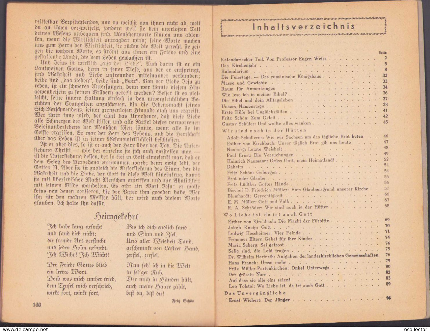 Christlicher Hausfreund Jahrbuch 1947 Hermannstadt C451 - Alte Bücher