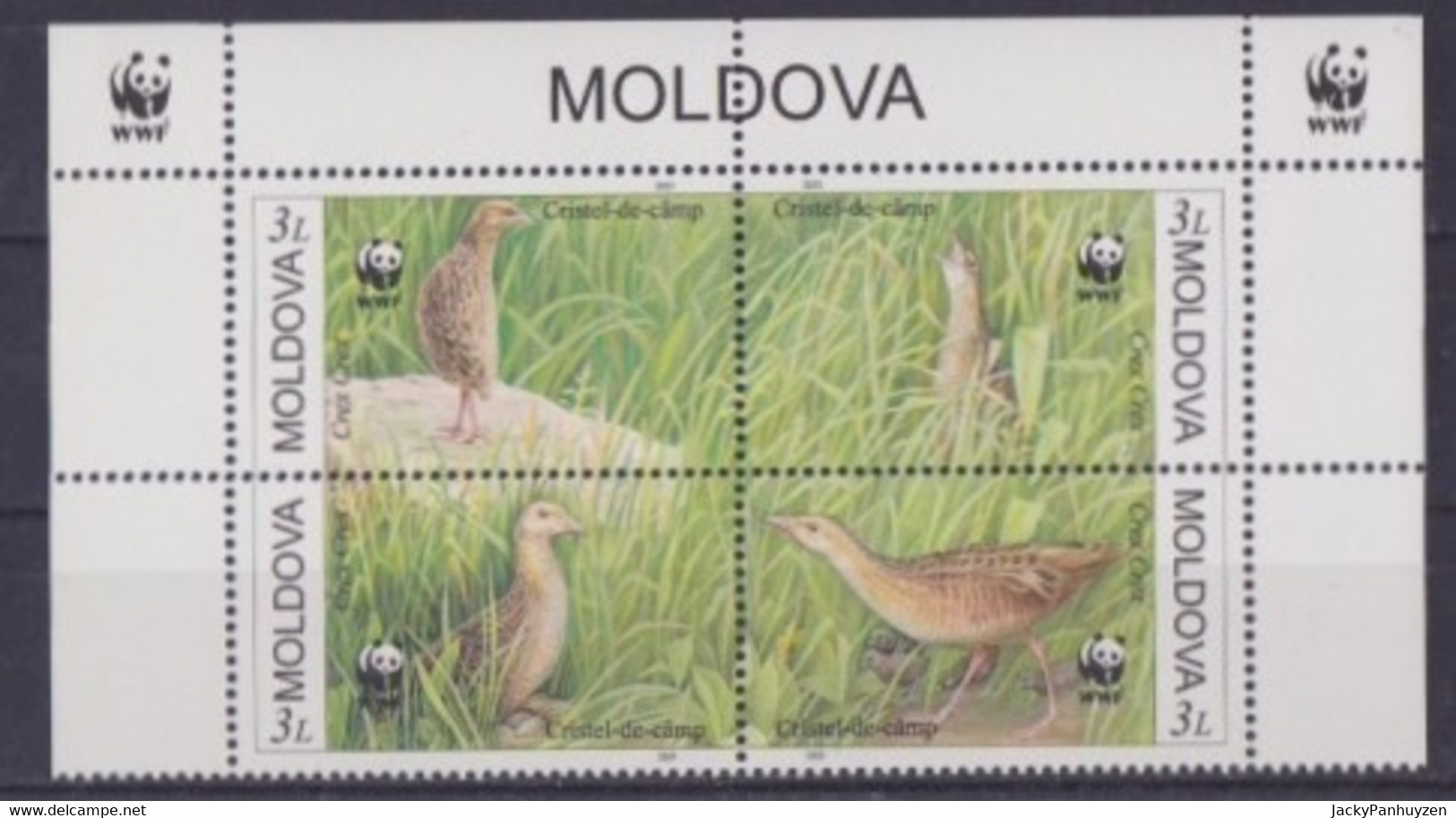 WWF 2001 : MOLDOVA - Birds, Vogels, Oiseaux - MNH (**) - Ungebraucht