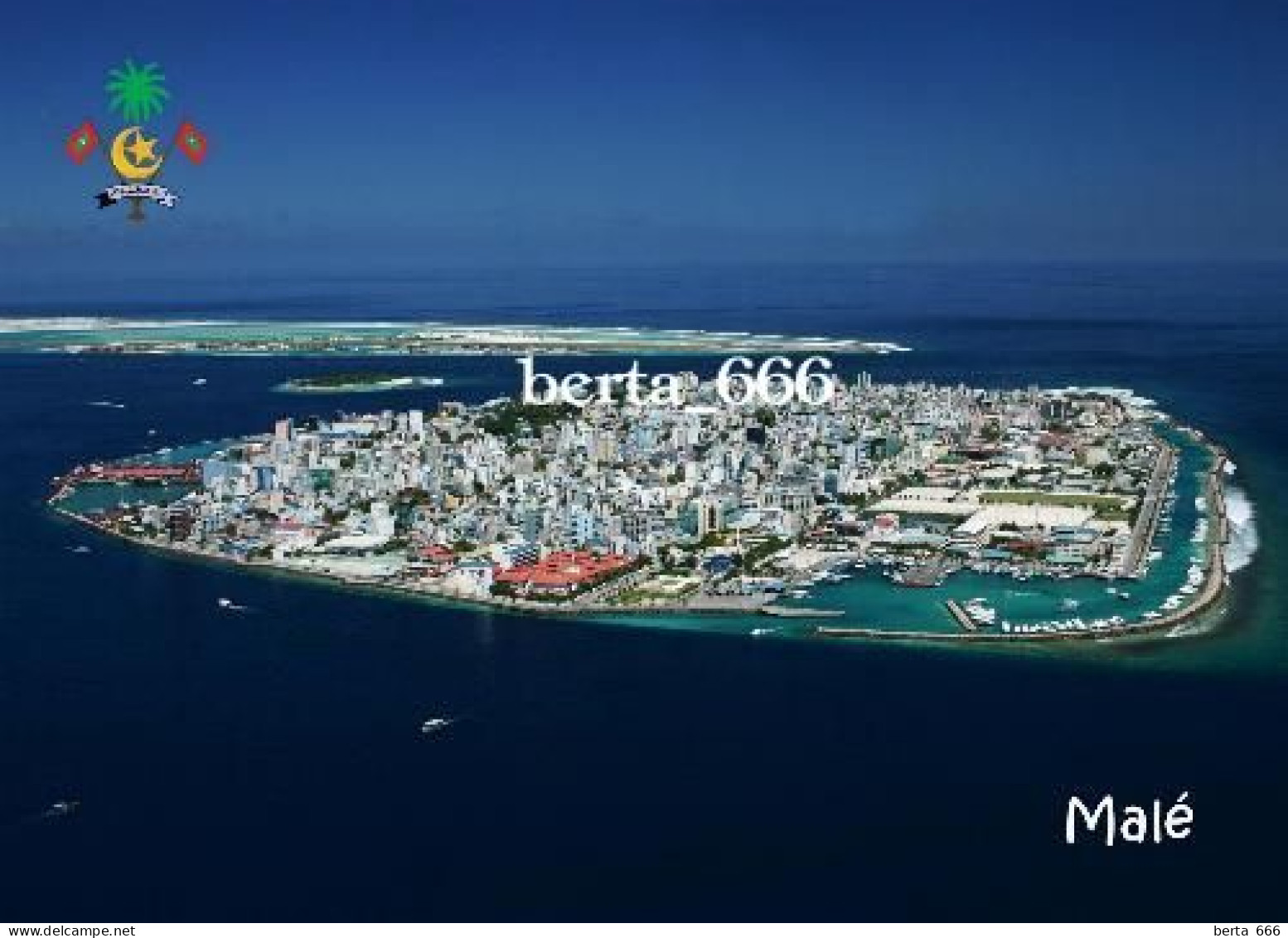 Maldives Malé Aerial View New Postcard - Maldiven