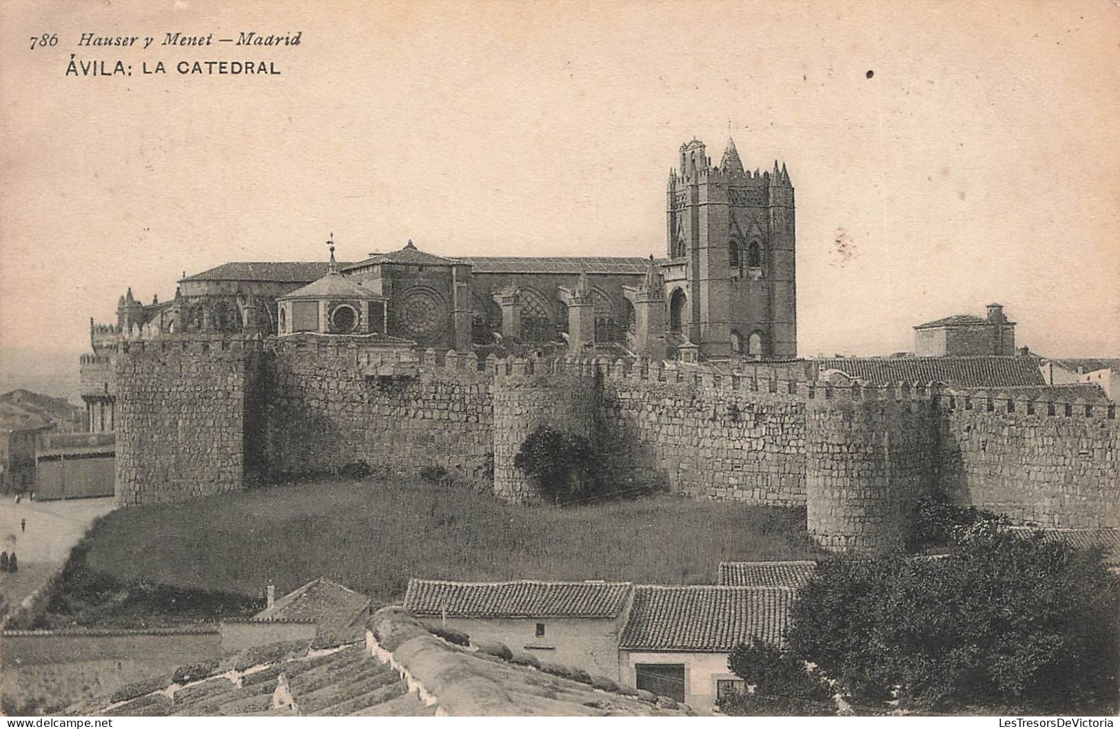 ESPAGNE - Avila : La Catédral - Hauser Y Menet - Madrid - Carte Postale Ancienne - Ávila