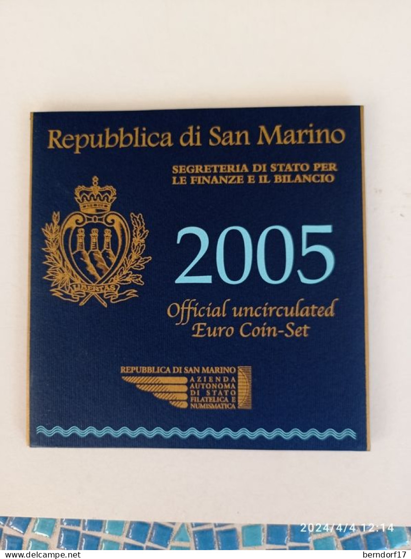 SAN MARINO 2005 - DIVISIONALE - 9 VALORI - San Marino