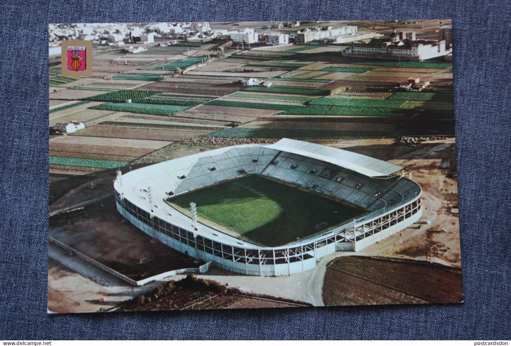 Spain. Valencia  - Aerial View With   Levante Stade - Stadium - Old Postcard - Stades