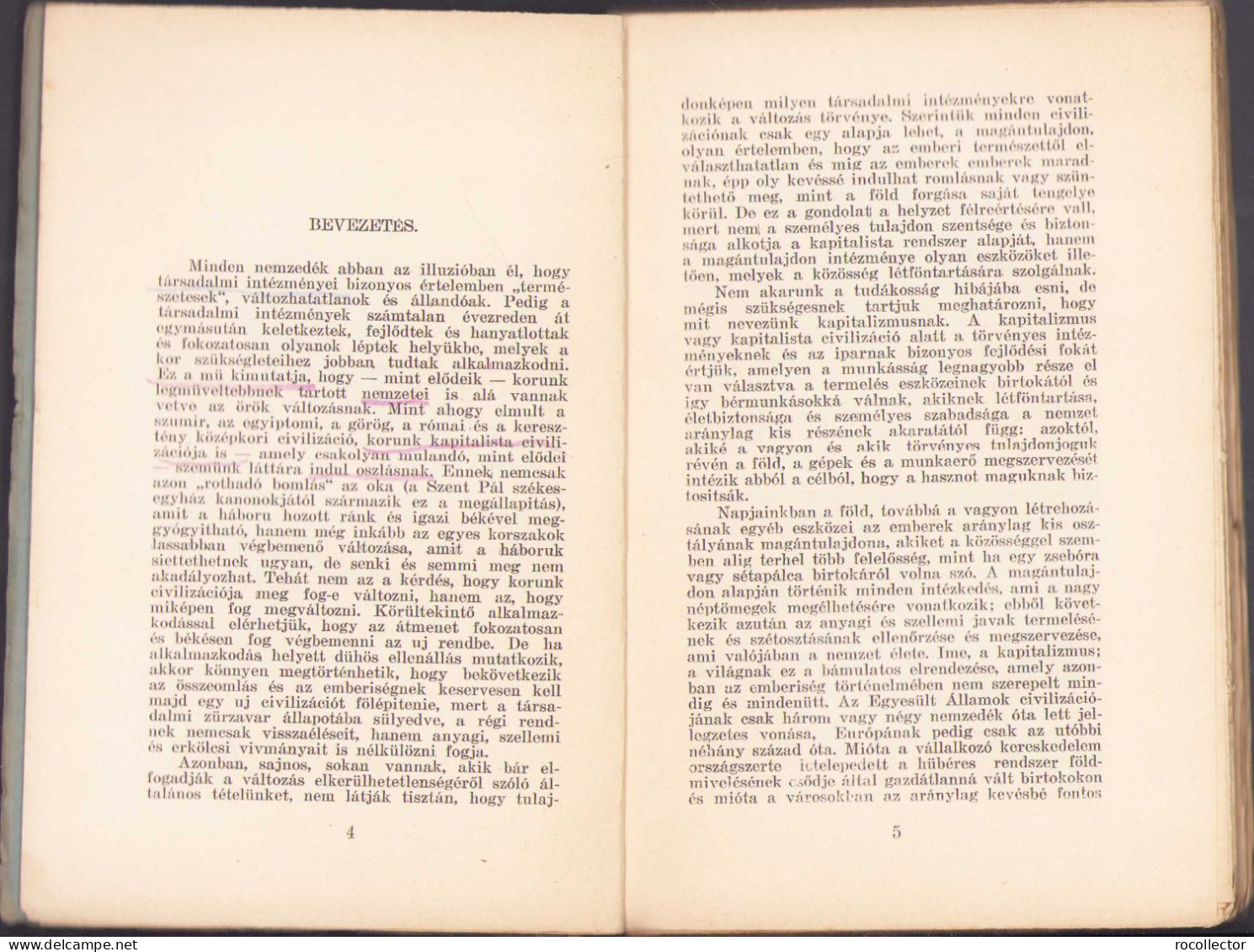 A Kapitalizmus Hanyatlása Irta Sidney Es Beatrice Webb, 1925 C440 - Libri Vecchi E Da Collezione